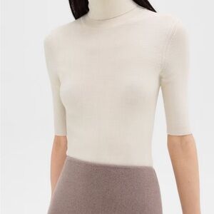 NWT Ivory Ribbed Knit Top